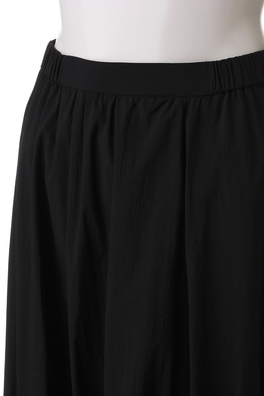 allureville(アルアバイル)｜バイヤス切替ギャザースカート A/ブラック