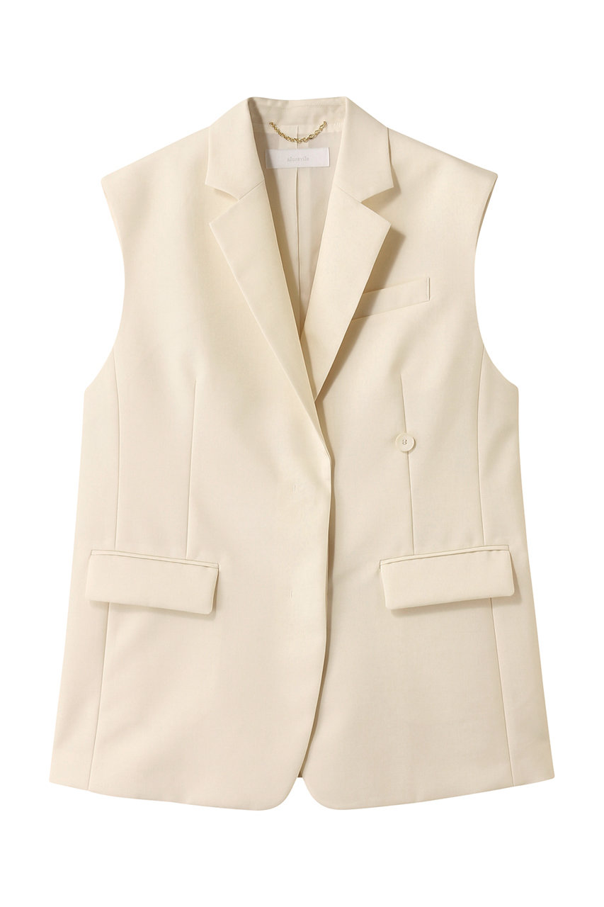 allureville(アルアバイル)｜2WAYノースリジャケット/ベージュ の通販