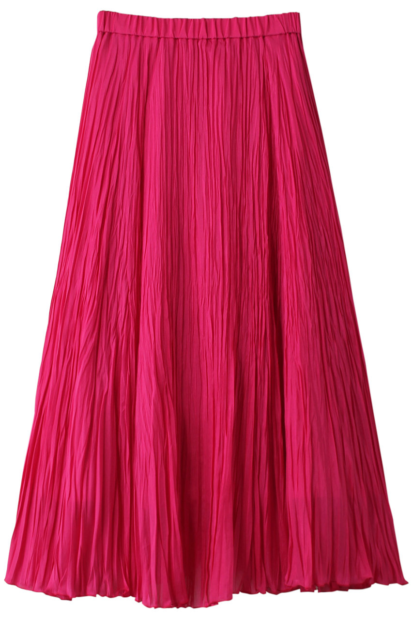 ANAYI(アナイ)｜シルクコットンローンプリーツスカート/ピンク の通販