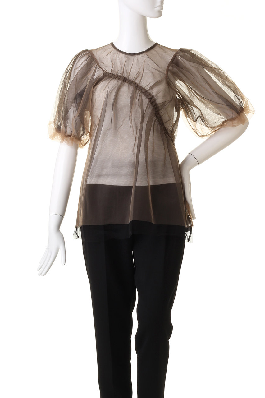 MAISON SPECIAL(メゾンスペシャル)｜2way Tulle Puff Sleeve Tops/2WAY