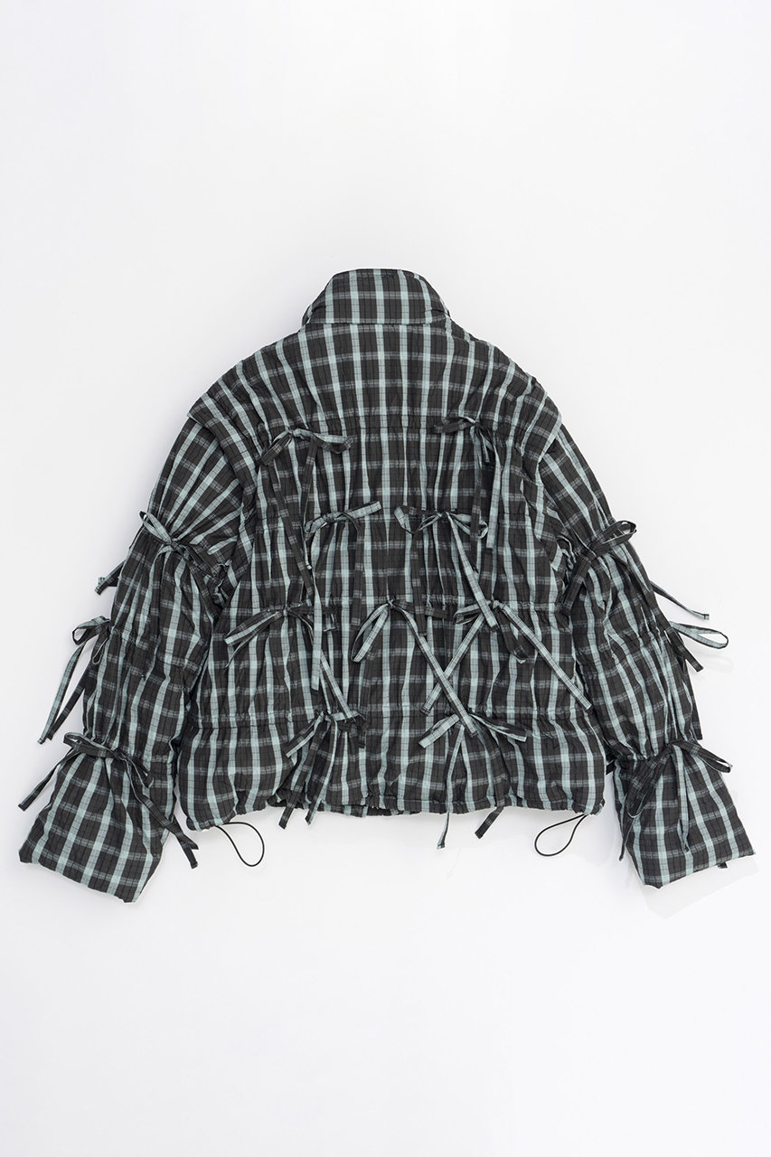 MAISON SPECIAL(メゾンスペシャル)｜2way Checkered Ribbon Puffer