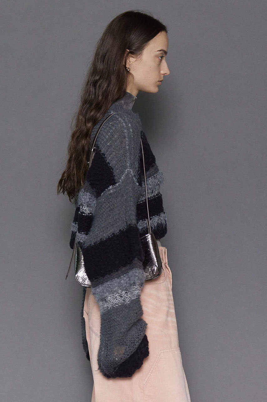 MAISON SPECIAL(メゾンスペシャル)｜Multi Border Knit Tops/マルチ