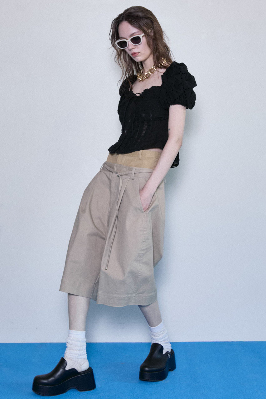 MAISON SPECIAL(メゾンスペシャル)｜2way Cotton Puff Sleeve Bustier