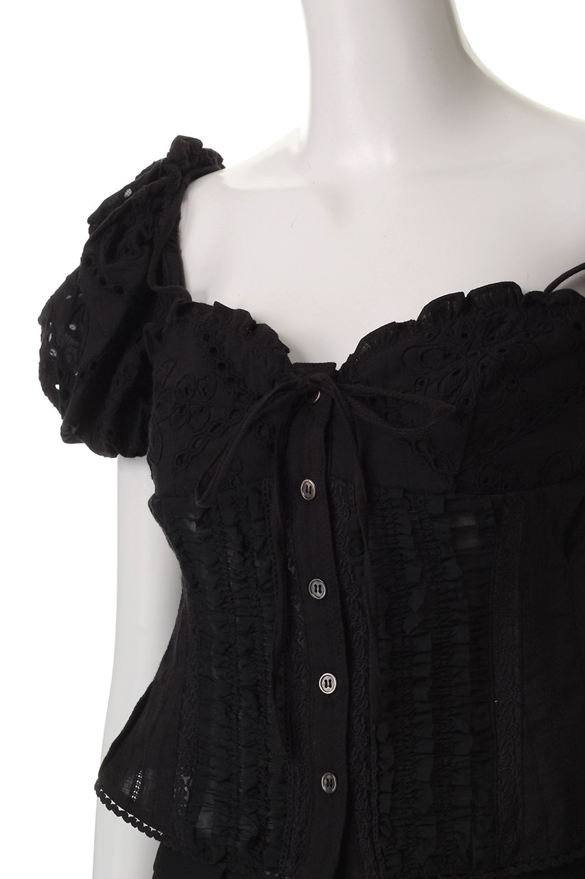 MAISON SPECIAL(メゾンスペシャル)｜2way Cotton Puff Sleeve Bustier
