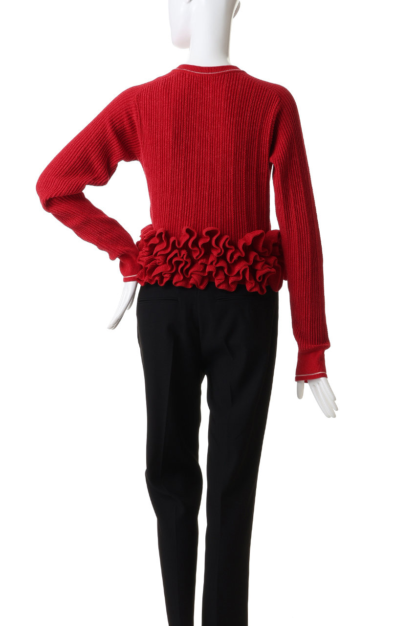 MAISON SPECIAL(メゾンスペシャル)｜Ruffled Hem Chenille Knit Tops
