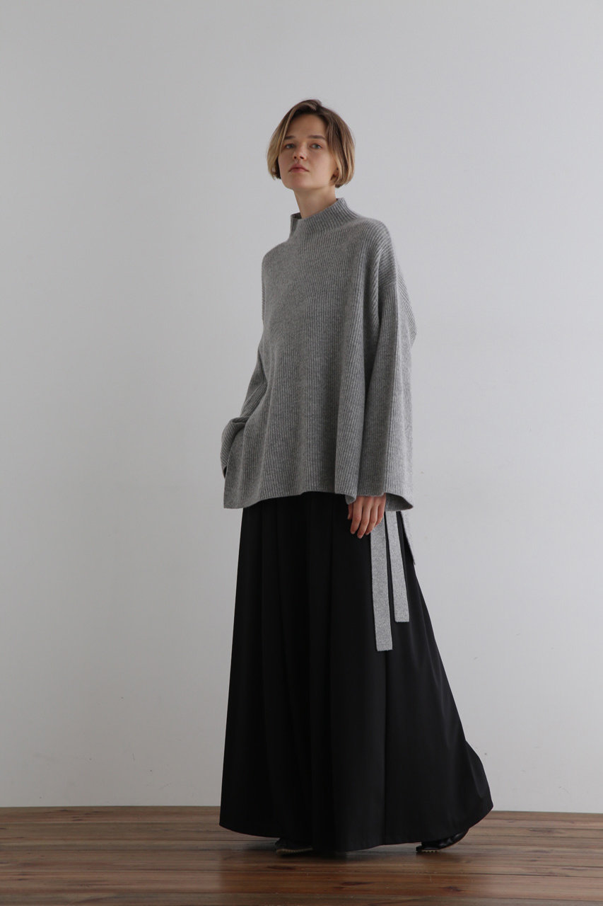 LE PHIL(ル フィル)｜ウールカシミアベルテットニット/グレー の通販