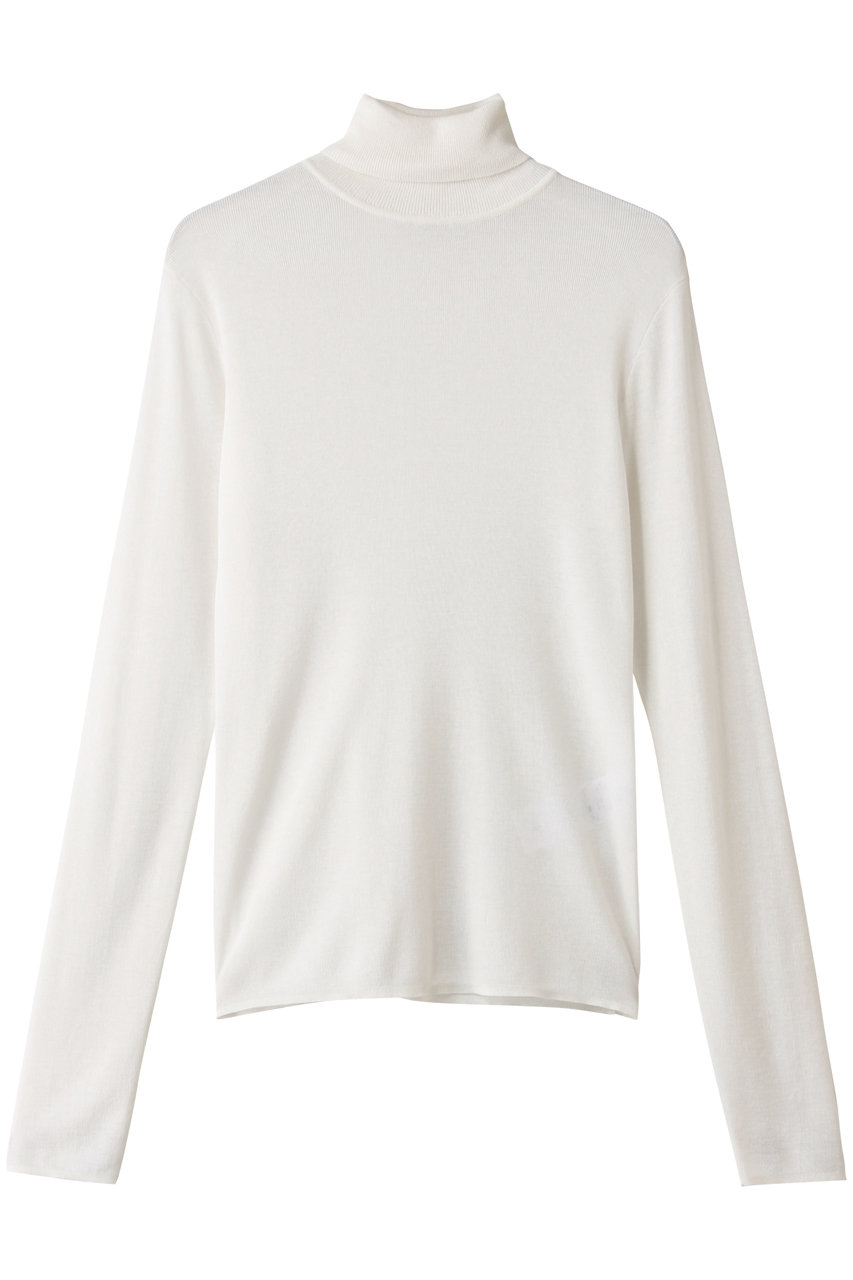 ATON(エイトン)｜TENCEL SILK サーキュラー リブ タートルネック