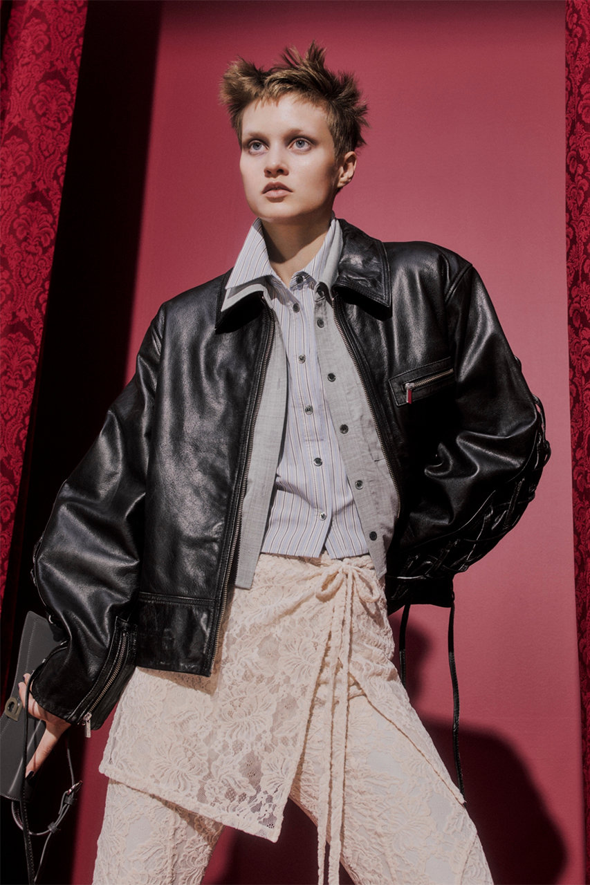 PRANK PROJECT(プランク プロジェクト)｜レースアップレザーブルゾン