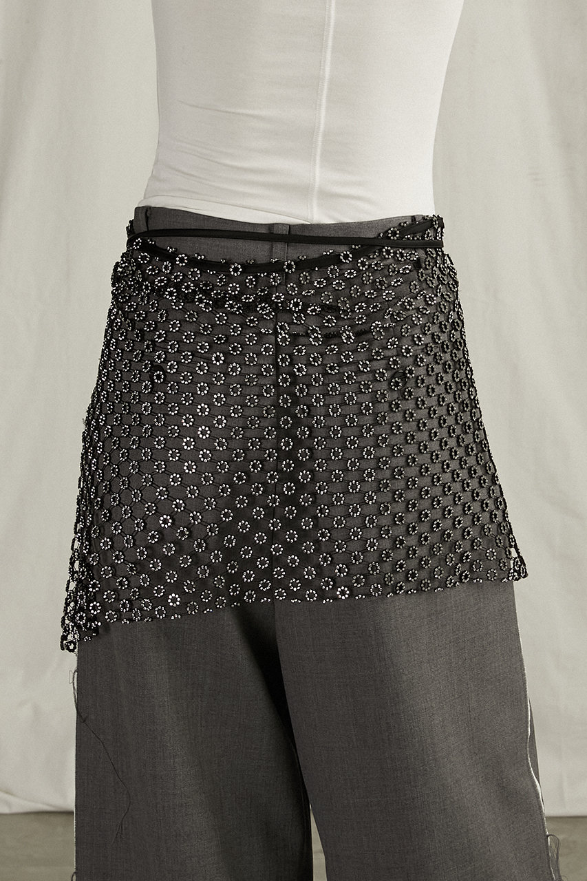 PRANK PROJECT(プランク プロジェクト)｜スパークルラップスカート/BLK