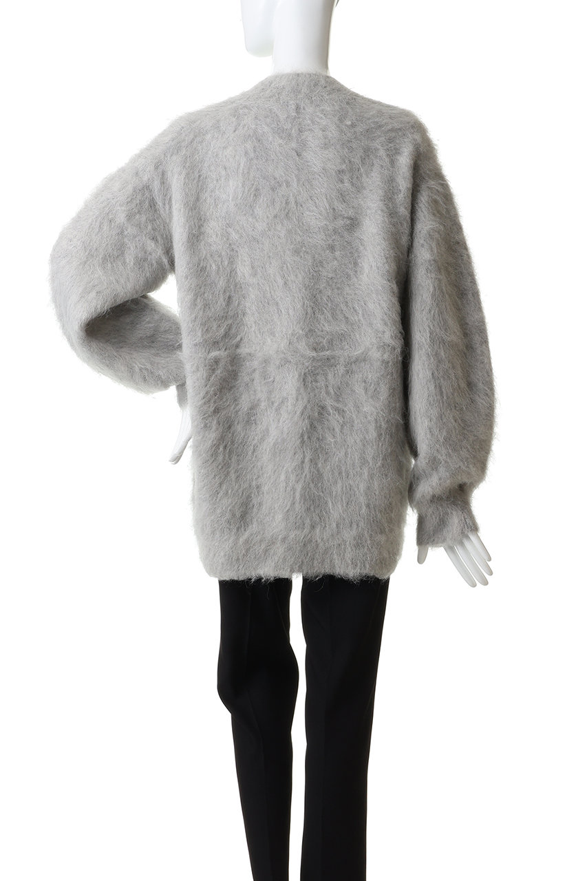 j.(ジェイドット)｜エアリーアルパカ Vネックカーディガン/ライト