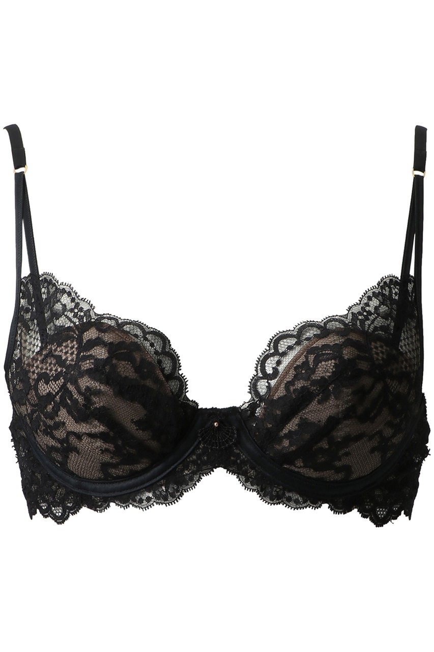 Yue(ユエ)｜(C65～）リバーレース 3/4カップブラ/ブラック の通販