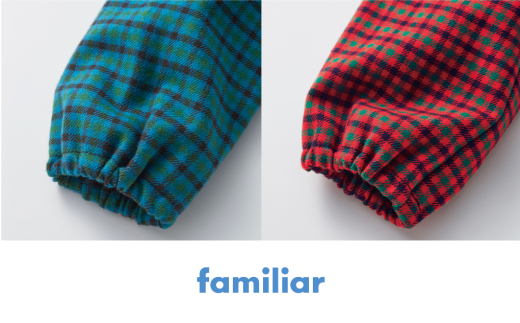 90cm・青系ファミリアチェック】【ファミリア（familiar）】ワンピース
