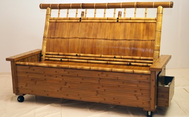 竹家具専門店【梅里竹芸】ベンチベッド＜80-1＞ - 宮崎県西都市