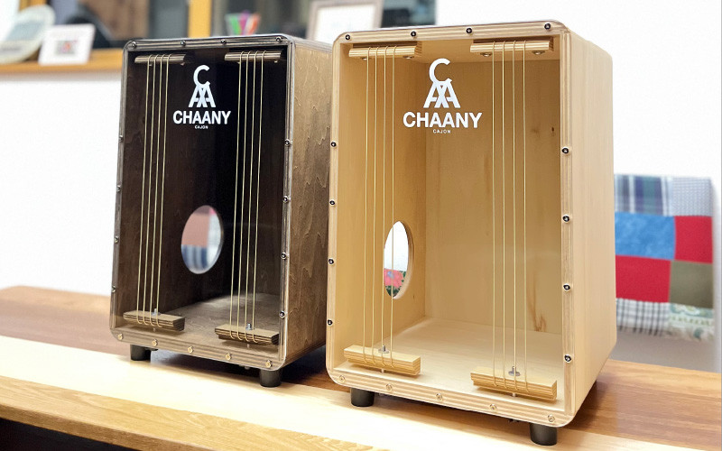 長野県産CHAANYの打楽器カホン「Cheerfulシリーズ」1台（ナチュラル