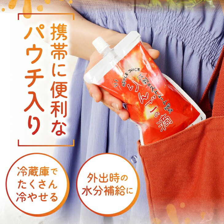江刺りんごジュース りんごの滴（パウチタイプ） 江刺産サンふじ