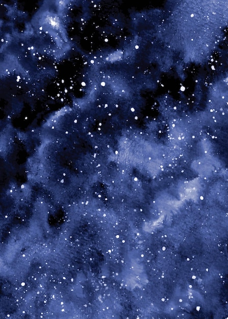 銀河水彩背景の抽象的な星空夜空 | Premiumベクトル素材