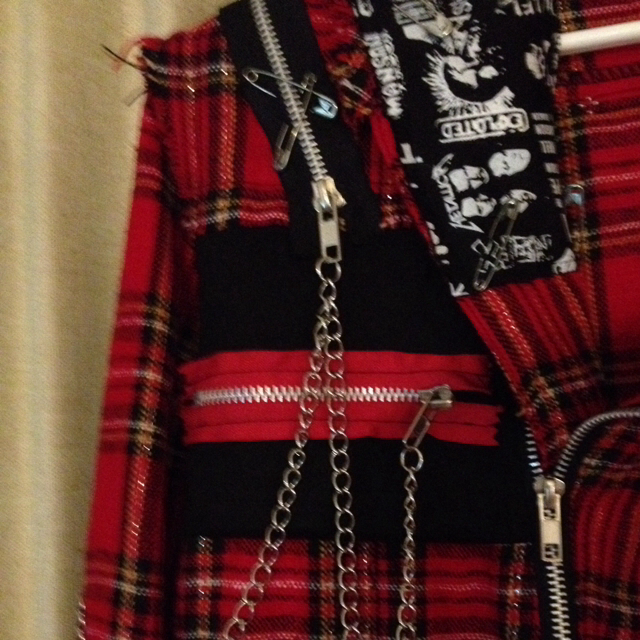 パンク◇ロック◇赤チェック◇コートの通販 by おこじょーらんど｜ラクマ