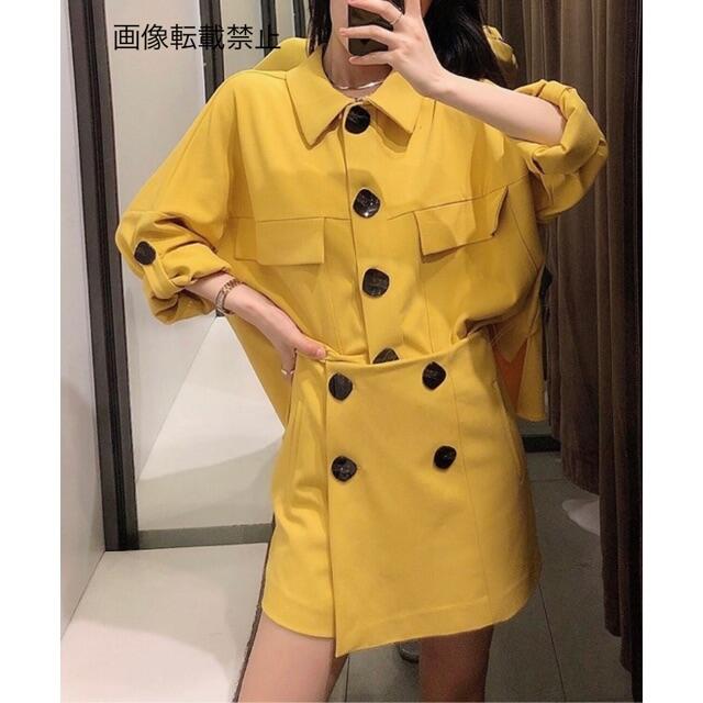 ZARA - 🌼春新作💐3895◇yellow イエロー トップス パンツ