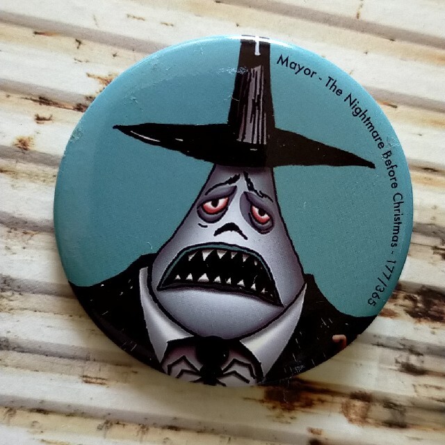 Disney - ディズニー 365 シークレット 缶バッジ☆ 町長 ナイトメア