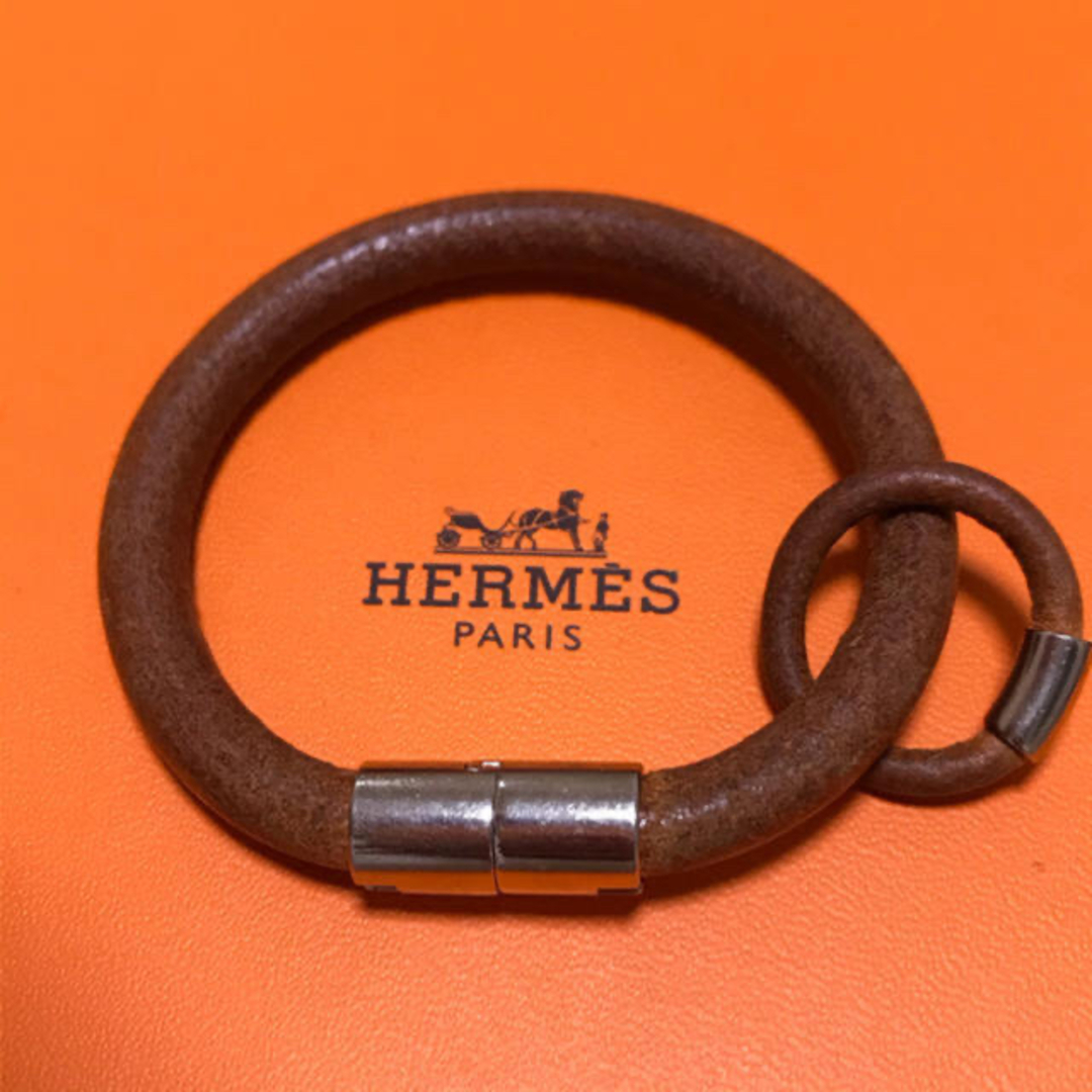 HERMES エルメス バングル リング 2点セット イオタ レザー H金具