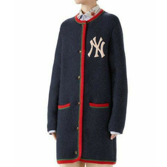 GUCCI - グッチ ニューヨークヤンキース☆パッチ カーディガン☆ニット