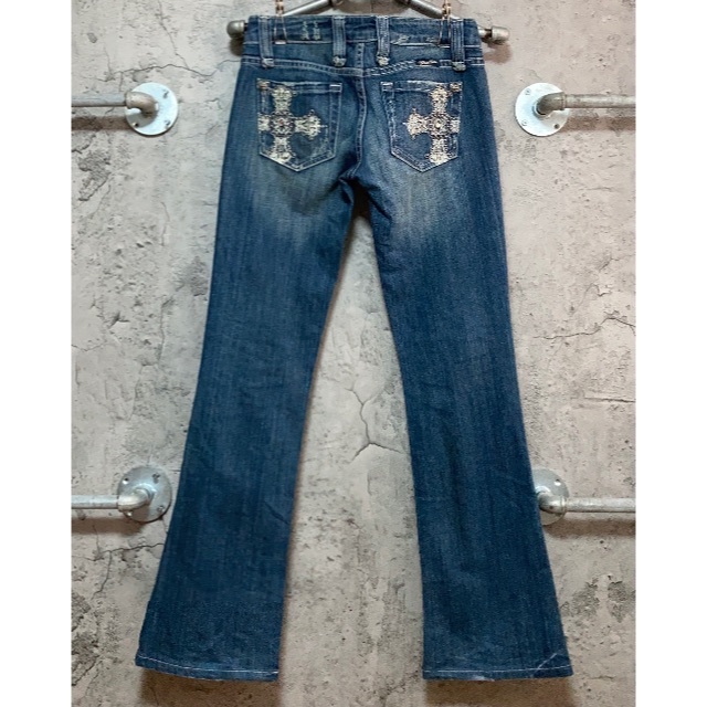 Y2K 平成 ギャル ローライズ デニム ジーンズ フレア ブーツカット