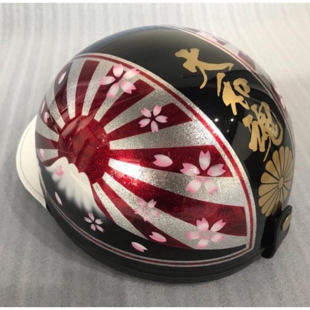 桜吹雪 ラップ塗装 富士日章 コルク半 ヘルメットの通販 by paint｜ラクマ