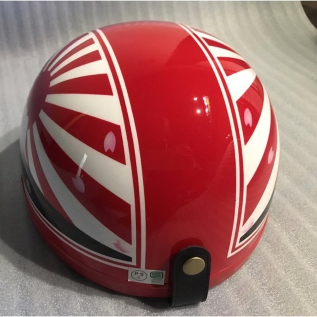 赤白 富士日章 コルク半 ヘルメット 桜吹雪の通販 by paint｜ラクマ