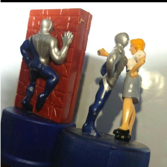 ペプシマンの限定ボトルキャップ10体セット（20年以上前当時物 ）の