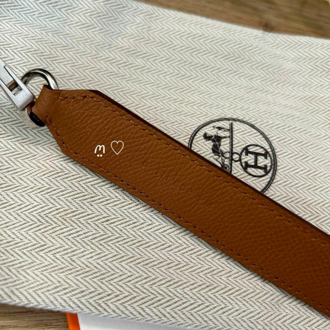 HERMES - エルメス トレサージュドゥキュイール25mm バンドリエール