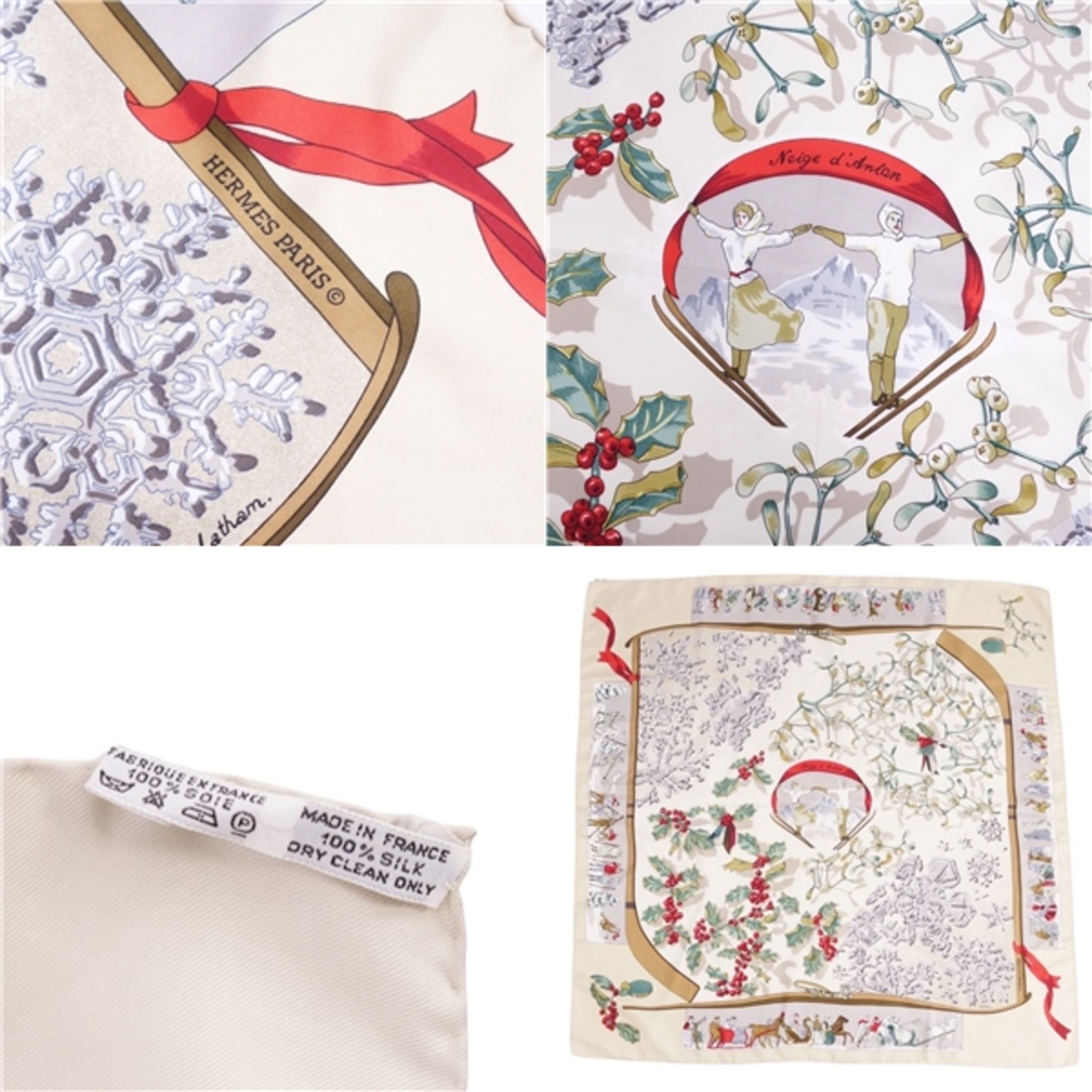 HERMES - エルメス HERMES スカーフ カレ90 Neige d'Antan 去年の雪