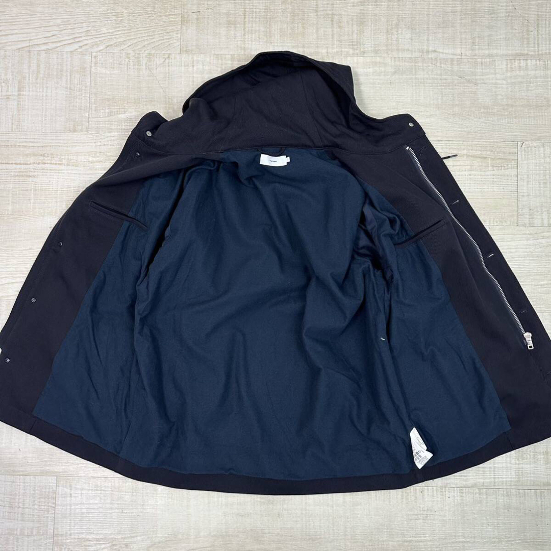 Graphpaper - Graphpaper ハード ツイル フーデッド ブルゾン ネイビー