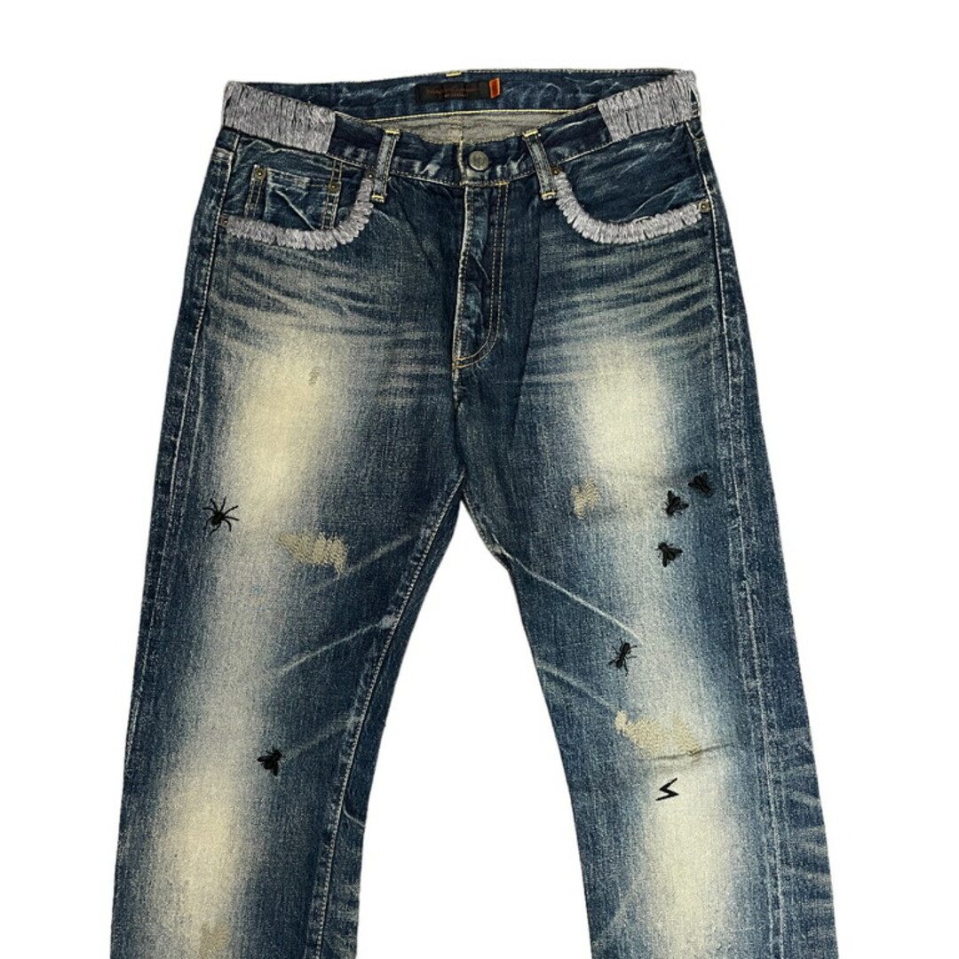UNDERCOVER - UNDERCOVERISM 06AW 蝿蜘蛛刺繍デニムパンツ GURUGURU期