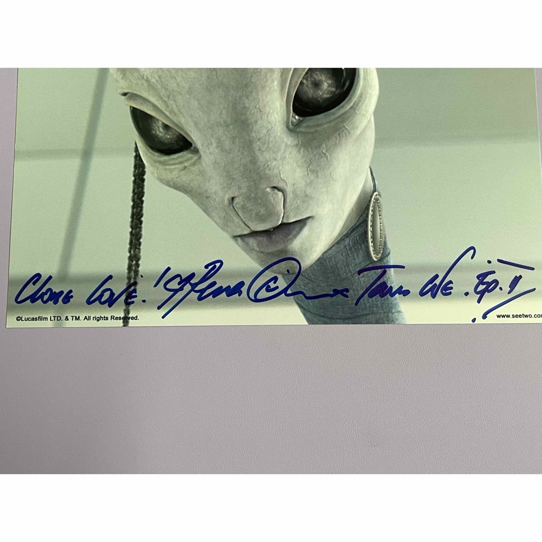 スターウォーズ 直筆サイン トーン・ウィー 声優 レア・オーウェン氏の
