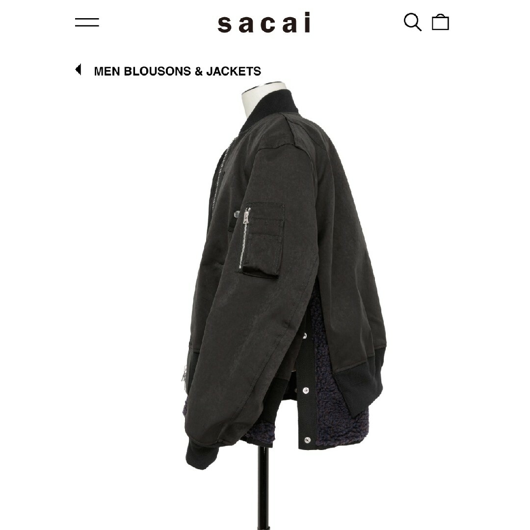 sacai - 新品 size2 23aw sacai Faux Suede Mix サカイの通販 by