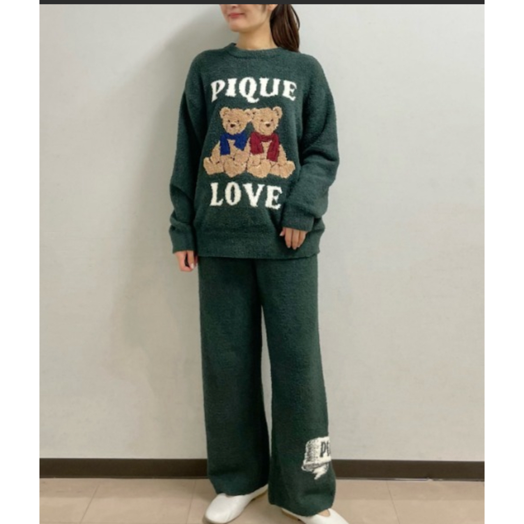 gelato pique - 【HOLIDAY】ベアジャガードプルオーバー＆ロングパンツ