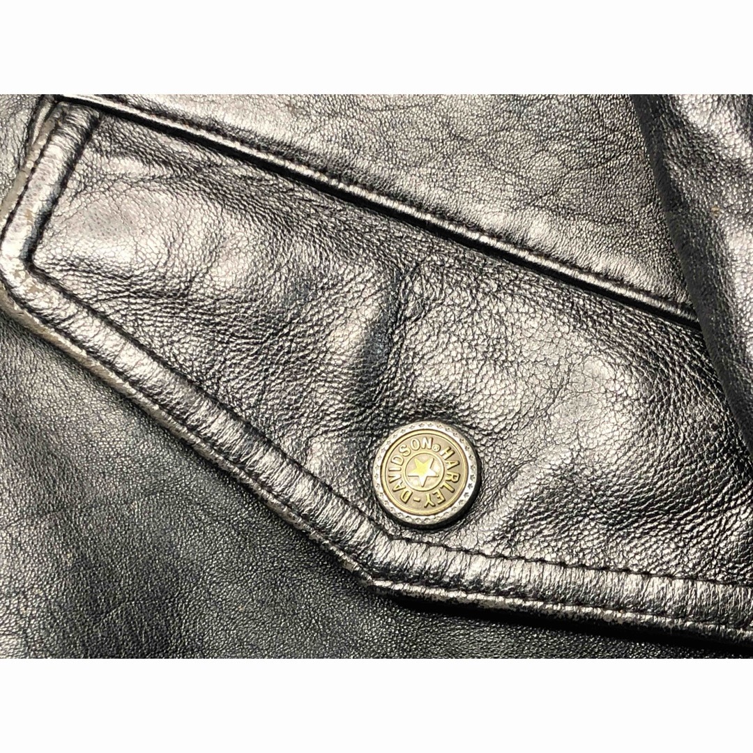 Harley Davidson - 【稀少刺繍&エンボス・モデル！】ハーレー