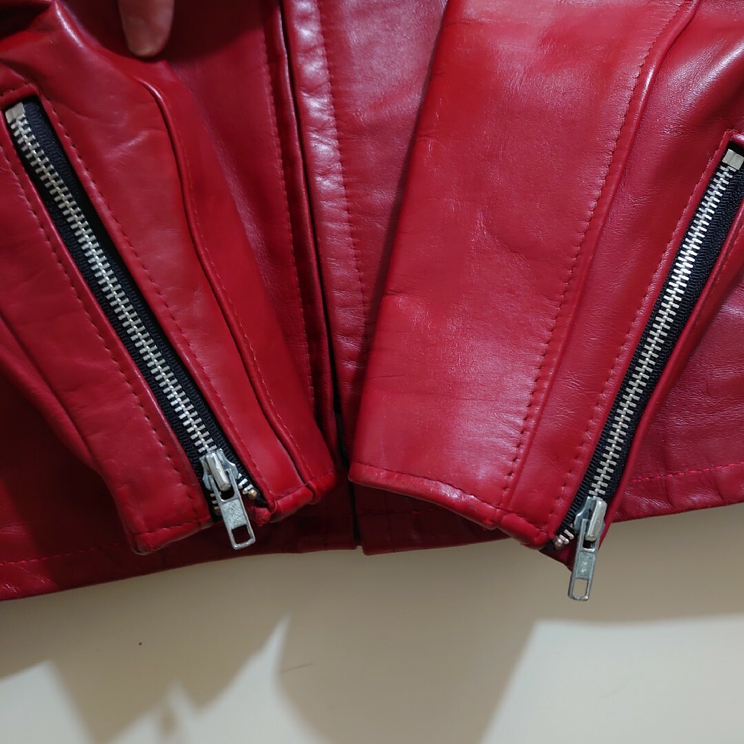 schott - ☆超美品☆Schott641 シングルライダース 赤 size38