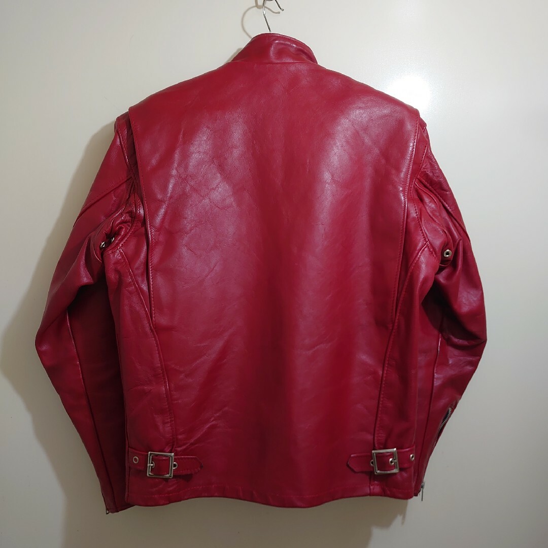 schott - ☆超美品☆Schott641 シングルライダース 赤 size38