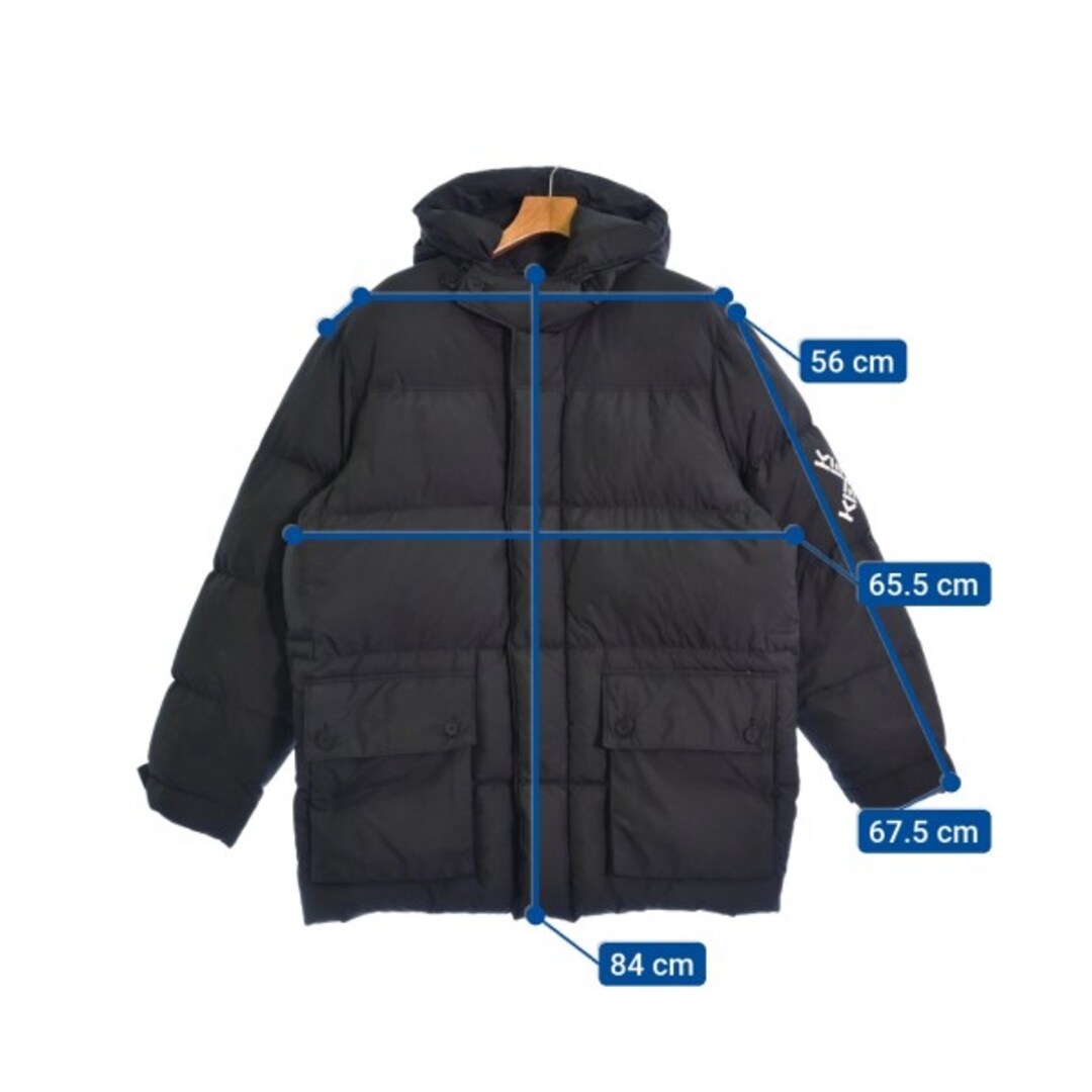 KENZO - KENZO ケンゾー ダウンジャケット/ダウンベスト L 黒 【古着