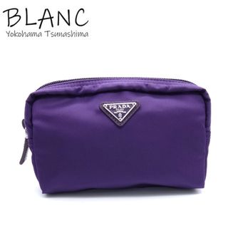 PRADA - プラダ ナイロン ポーチ トライアングルロゴ パープル 紫