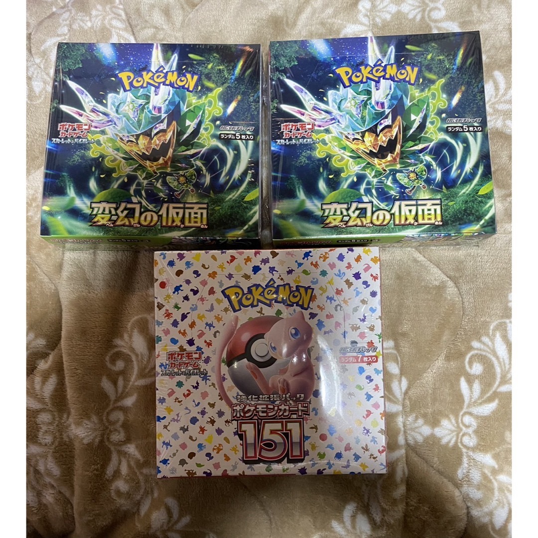 ポケモン - ポケモンカード 151 変幻の仮面 3BOXシュリンク付きの通販