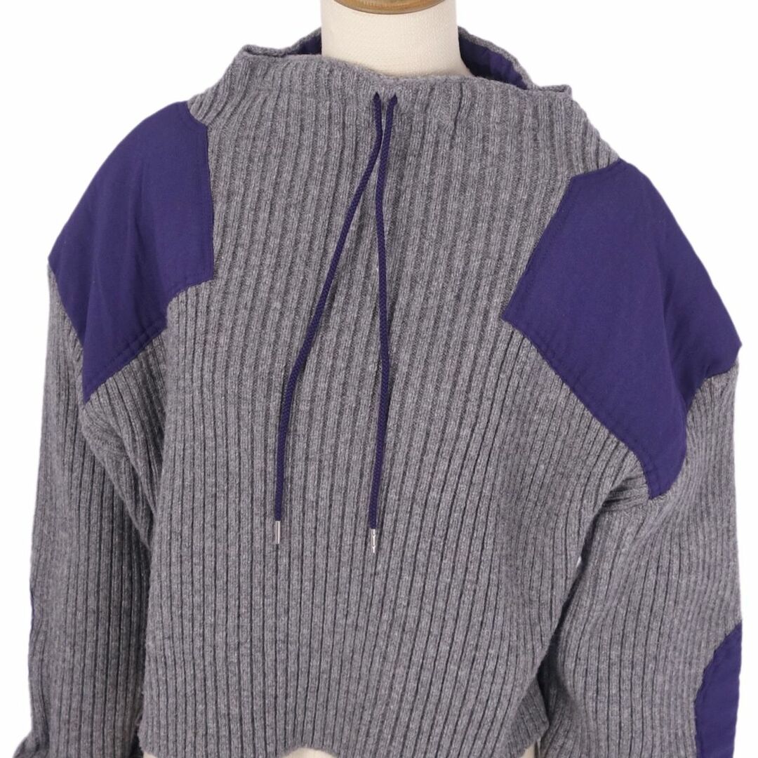 美品 フミカウチダ FUMIKA UCHIDA ニット セーター RIB KNIT PATCHED