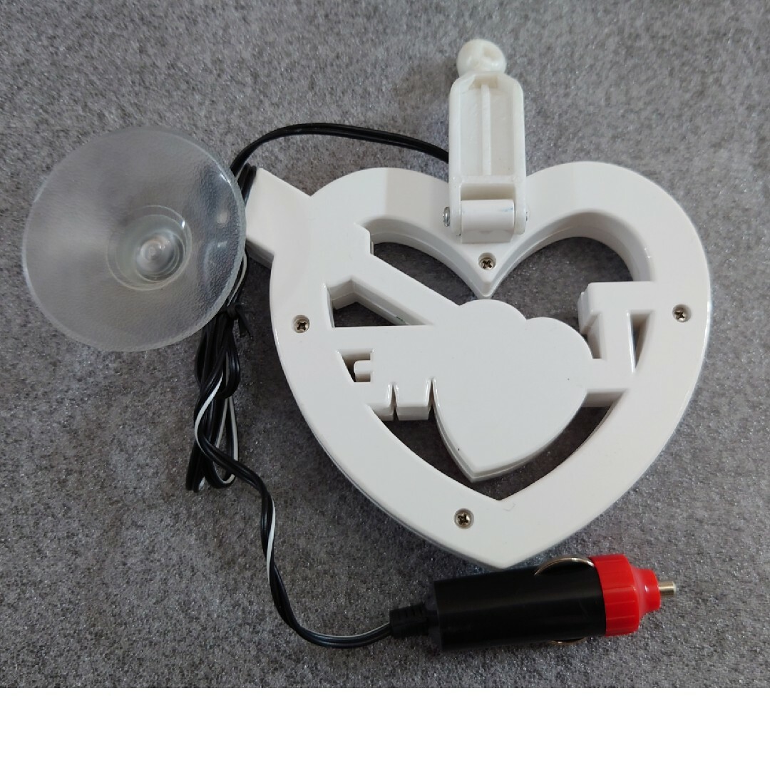 ラブ灯 ハート型ホワイト×クリアー 旧車 街道レーサー デコトラ 軽トラ