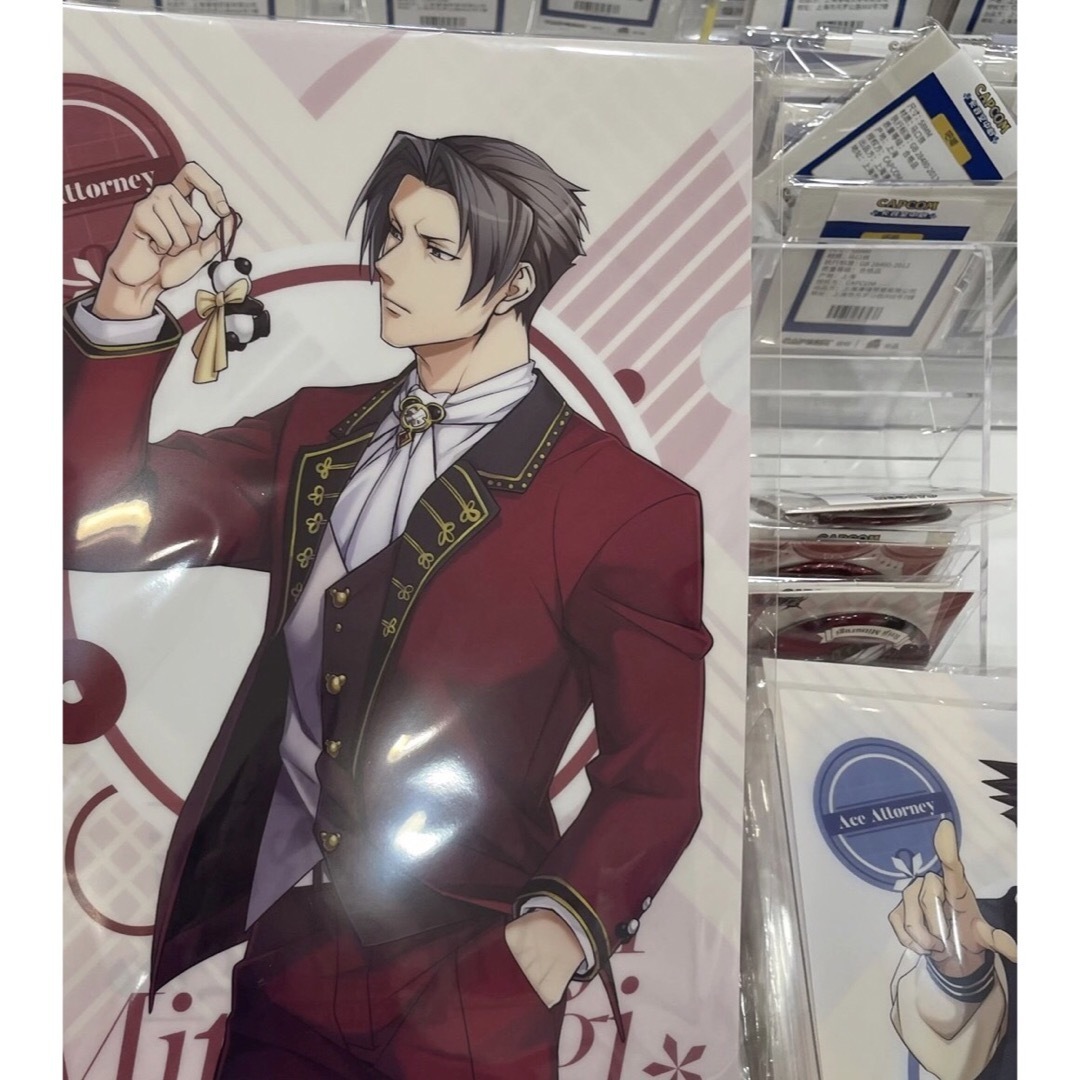 逆転裁判 中国限定 カプコン 御剣怜侍 パンダ クリアファイルの通販 by