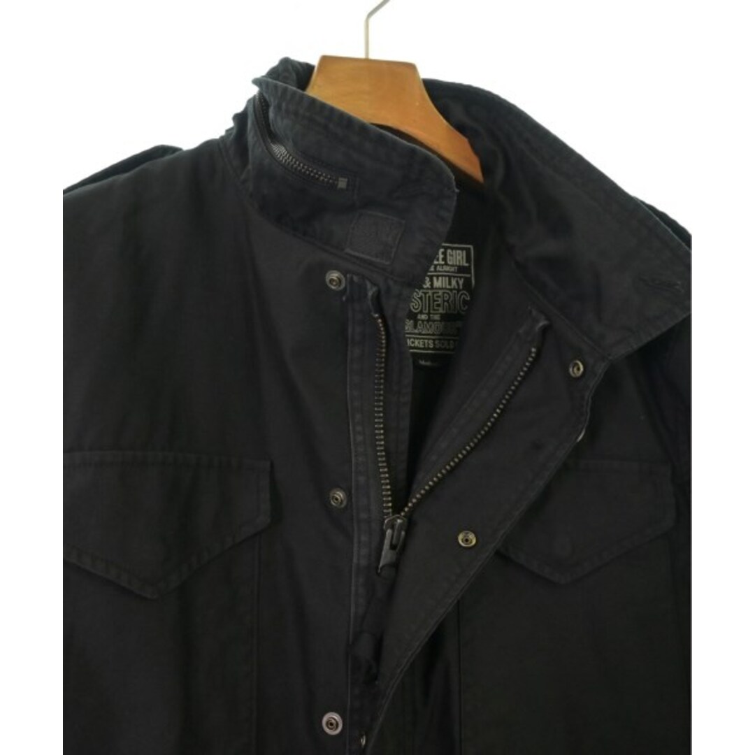 HYSTERIC GLAMOUR - HYSTERIC GLAMOUR ミリタリーブルゾン M 黒 【古着