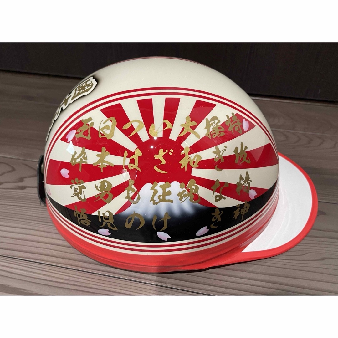 ラメ 富士日章 コルク半 ヘルメット 桜の通販 by paint｜ラクマ