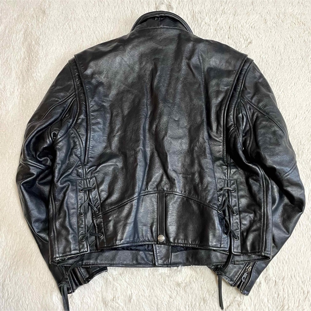 GUESS - 希少 GUESS ゲス 90s 本革 ダブルライダース レザージャケット