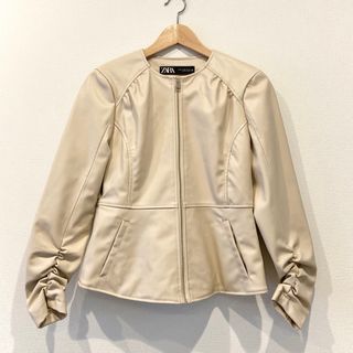 ZARA（ライダースジャケット ・ ホワイト/白色系）のフリマアイテム一覧