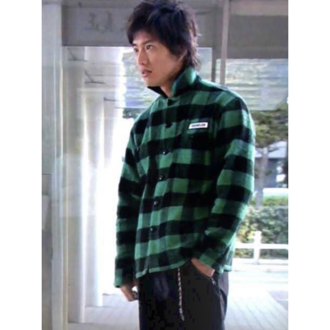 TENDERLOIN - TENDERLOIN キムタク、プライド着用 L緑黒チェック 本物